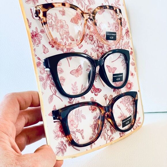 NWT 3 Pack 2.50 Marilyn Monroe Premium Reading Glasses Black, Brown & Tan - Picture 2 of 12